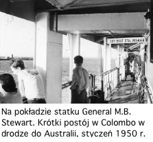 Na statku do Australii - 1950 - foto W. Jędrzejczak